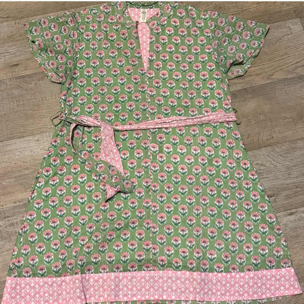 Uncle Frank Green and Pink Floral Mini